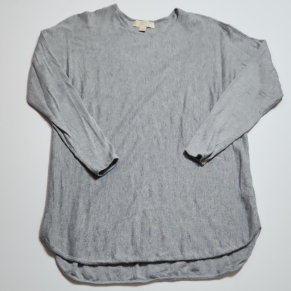 Michael Michael Kors Gray Long Sleeve Lightweight Sweater Top Women’s Medium